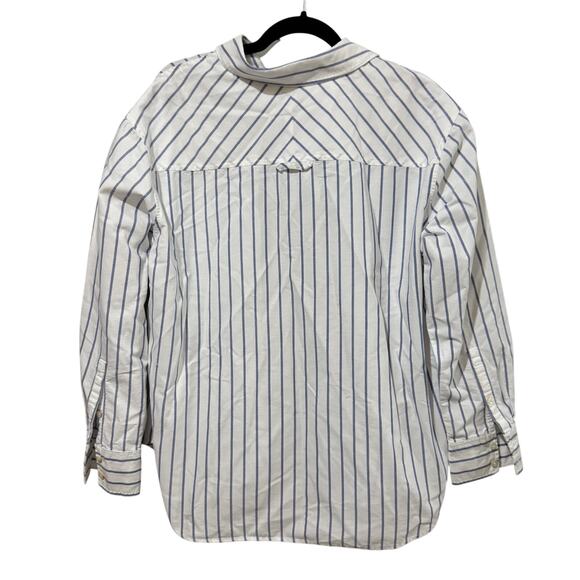 AYR Deep End Button Down Shirt Striped Blue Lagoon - Picture 3 of 5